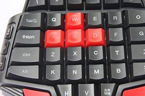 Delux T9 46-Key Singlehanded Wired Gaming Keyboard Professional Ergonomic Gameboard