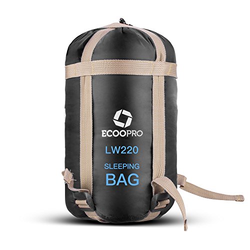 ECOOPRO Warm Weather Sleeping Bag Portable, Waterproof, Compact