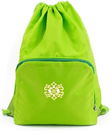 Folding Waterproof Drawstring Backpack gym Sack Cinch Bags for Shopping Sport Yoga