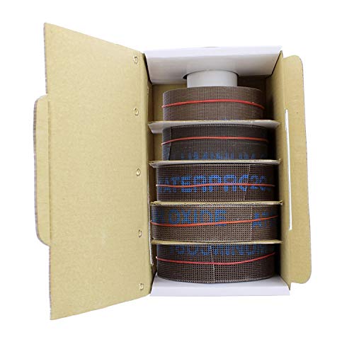 DCT Mesh Abrasive Paper 5-Piece Sand Paper Variety Pack with Dispenser – 180, 240, 320, 400, 600 Grit Mesh Sandpaper