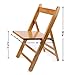 UNICOO - Bamboo Wood Folding Chairs, Natural Finish (Set of 4)