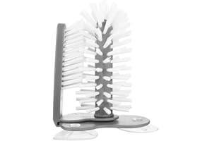 1Pc Bottle Cleaning Brush Glass Cup Washer for Sink with Suction Base,Standing Bottle Cup Brush Cleaner for Kitchen Sink Wash