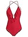 Ekouaer Women One Piece Swimsuit Monokini Sexy Cute Swimwear Bathing Suit