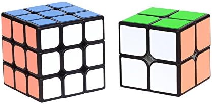 MoYu 3x3 &amp; 2x2 Speed Cube Set Puzzle | Anti-Stick Concave For Smooth Twisting | Educational Toy For Adults &amp; Kids | Sharpen Brain, Enhance Fine Motor Skills, Critical Thinking &amp; Problem Solving