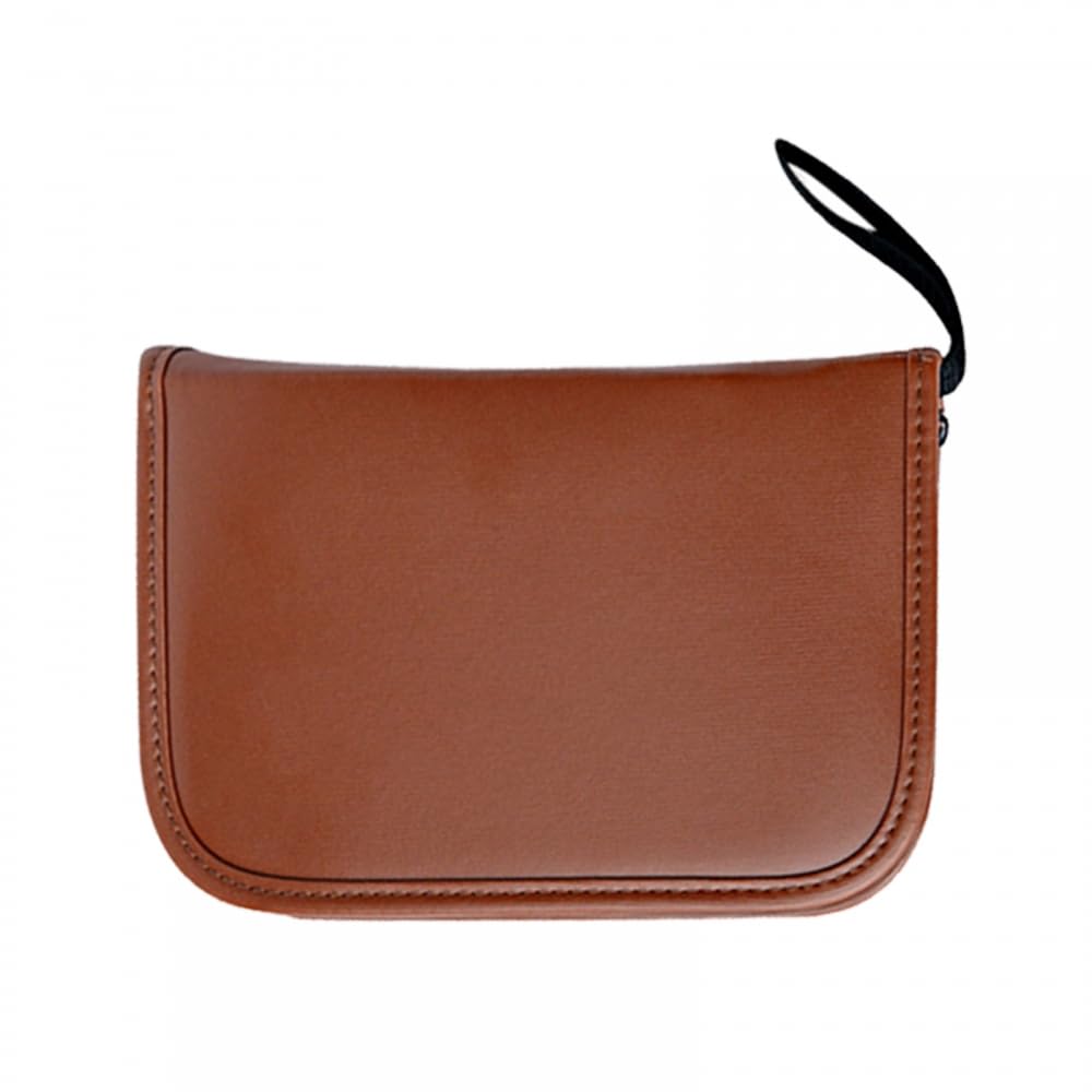 Ball Bag, PU Leather Ball Storage Pouch with Zipper for Balls, Tees, Rangefinder, Marker