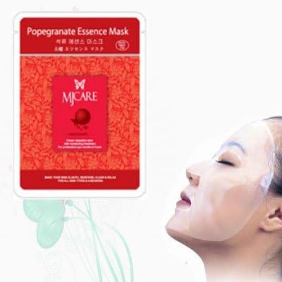 Natural Beauty Pomegranate Essence Full Face Mask 10 Pcs