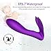 Wearable Wireless Remote Control Clitoris and G-Spot Stimulator, Clitoral Dildo Silicone Vibrators for Adult, Rechargeable Waterproof Vibrate Masturbation G Spotter Stimulator ... (Purple)