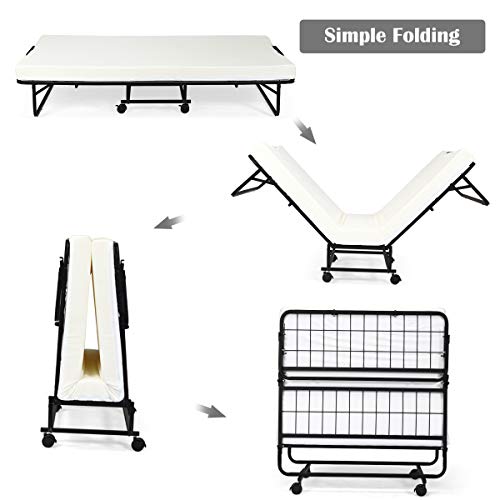 5 Giantex+Folding+Mattress+Rollaway+Portable