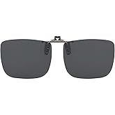 CAXMAN Polarized Clip On Sunglasses Over Prescription Glasses for Men Women UV Protection