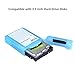 EAXER [5-Pack] Hard Drive Disk Protective Box Shockproof Anti-Static Storage Case for 3.5 Inch HDD - Green/Red/Gray/Blue/White