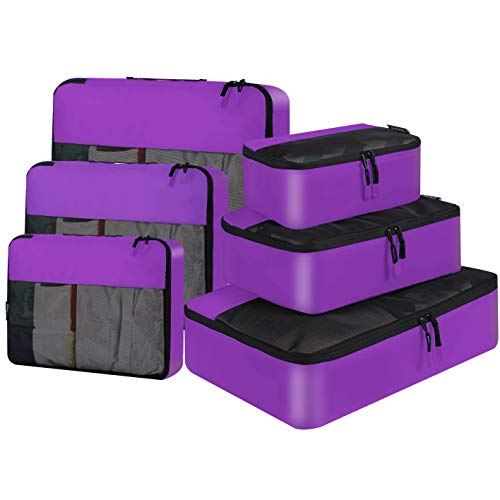 BAGAIL 6 Set / 8 Set Packing Cubes Luggage Packing Organizers for Travel Accessories (6 Set