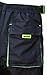 Astek Men's Blue Black MTB BMX Baggy Padded Mountain Bike Shorts