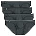 David Archy Men's 4 Pack Micro Modal Briefs Lightweight Sexy Bikinis