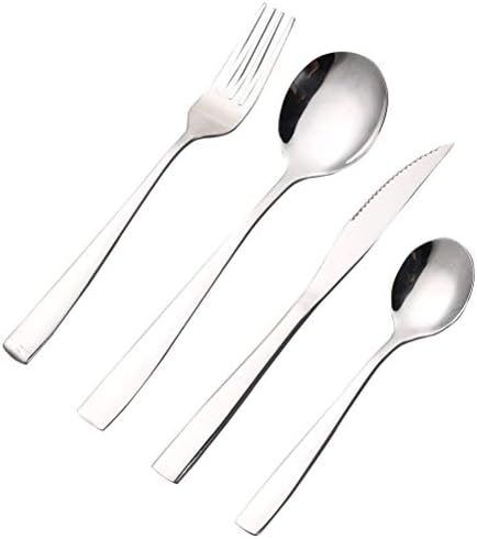 100 品質保証 車 バイク Bestonzon B07qkb5hhk 新作製品 世界最高品質人気 ホーム キッチン 洋皿 プレート ダイニング食器セットステンレス鋼ディナーセット食器カトラリーセットディナークラシックナイフフォークスプーン4本 セット2セット パック 正規品送料無料