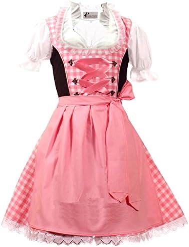 Kiddy TrachtGerman Dress for Girls Bavarian Dirndl Oktoberfest Children Dress Carnival Halloween Size 2T,4T,6,8,10,12,14