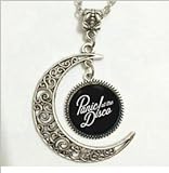 Charm Crescent Moon Panic! At the Disco Band Logo Pendant Necklace