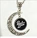Charm Crescent Moon Panic! At the Disco Band Logo Pendant Necklace