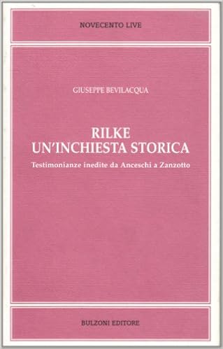 Giusepe Bevilacqua, Rilke. Un'inchiesta storica (Cover)