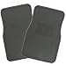 OxGord Luxe Carpet-Floor-Mats Set for Car - Rubber-Lined All-Weather Heavy-Duty Protection for All Vehicles, 4 Piece Set, Gray