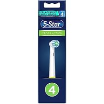 Amazon.com: 5-Star Toothbrush Heads Compatible with Oral-B Braun ...