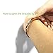 Baoliren Rose Gold Plated Titanium Roman Numeral Women's Bracelet