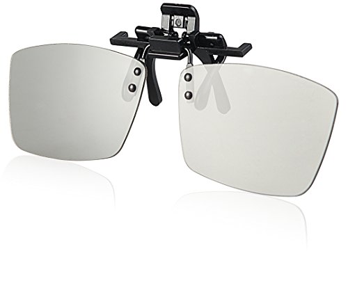 image for eDimensional ED 2 Pack CINEMA Clip-On 3D GLASSES For LG 3D TVs – Adu