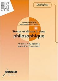 Textes et débats à visée philosophique au cycle 3, au collège