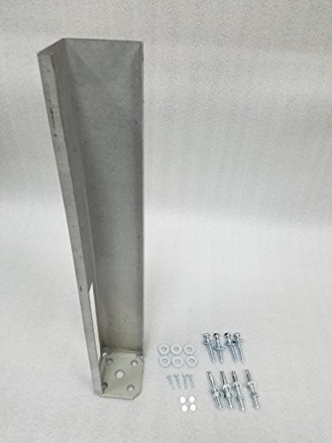 5"x5" Vinyl Fence Concrete/Wood Post Mount Tower with Mounting Kit (5"x5"x24")