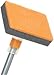 Casabella Flex Neck Tub-n-Tile Scrubber with Extendable Pole - Graphite and Orange