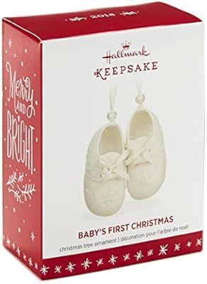baby's first christmas shoe ornaments
