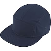 Solid Cotton Twill Square Flat Brim Adjustable Camper Cap