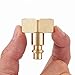 Litorange Lead-Free Brass Winterize Sprinkler Systems: Air Compressor Hose Water Faucet Blow Out Adapter Fitting For RV, Travel Trailer, Boat & Camper（a couple）