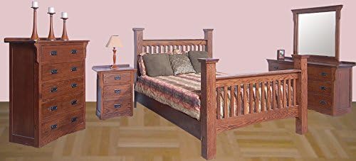 Forest Designs Arts &amp; Crafts Six Drawer Dresser: 60W x 32H x 18D (No Bed, Chest, Mirror or Nightstand) 60w x 32h x 18d Golden Oak