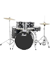 Pearl RS525SCC31 Roadshow 5-Piece Drum Set, Jet Black