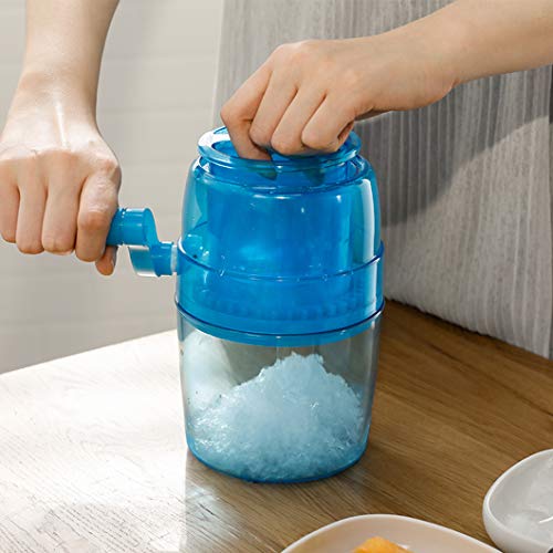 SYTH Eismaschine Eiscrusher Manuelle Haushalt Eiszerkleinerer Handheld Handbuch Eisschneider Fried Ice Machine (Blau) – Bild 6