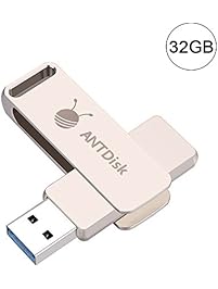 AntDisk USB 3.0 Flash Drive 32GB Super High Speed 60MB/S BAR Metallic-Based Design