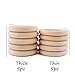 Baby Love Home 70mm 10pcs Thick and Thin Natural Maple Wooden Rings DIY Wooden Teether Jewelry Necklace Bracelet Pendant Baby shower Gift