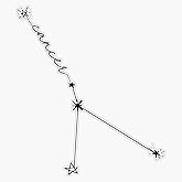 Cancer Zodiac Constellation Drawing Bumper Sticker Vinyl Decal 5 inches