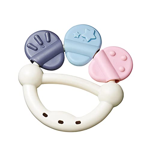 トイローヤル Grayish Basic toy なめなめ歯がため グレー ( 水洗い可能 / 歯固め ) 消毒できる おもちゃ ( 握りやすい / 柔らかい ) 赤ちゃん ベビー くすみカラー