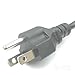 10 Feet Long Right Angled Black AC Power Cord Cable Pure Copper Wire Core in Retail Box for Computer Plasma TV Printer Monitor AC Adapter