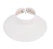 Beautyer 2 Pack Women's Wide Brim Roll Up Floppy Beach Straw Sun Hat Visor Cap (Black & White)