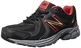 New Balance Men's M450V4 Running Shoe, Black/Red, 10 D US