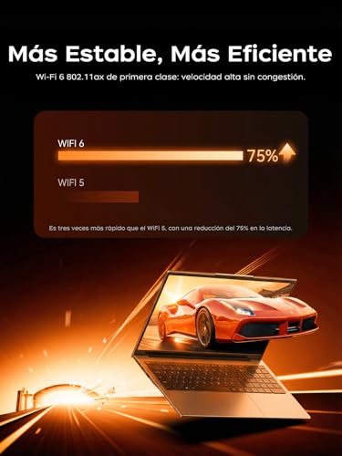 KAIGERR Laptop Gamer Ryzen 7 7730U (8C/16T, hasta 4.5GHz), 16GB RAM 512GB NVMe SSD Laptops, 15.6" FHD, Win 11 Pro, Teclado Físico en Español, Radeon RX Vega 8, Wi-Fi 6
