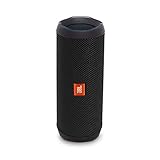 JBL Flip 4, Black - Waterproof, Portable & Durable