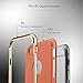 iPhone 7 Case, AmberCase [Flexible Durability] Anti-Slip TPU Defensive Pretty Texture Ultra Slim Lightweight Soft Back Cover Case for Apple iPhone 7 (2016) (Orange & Rose Gold)