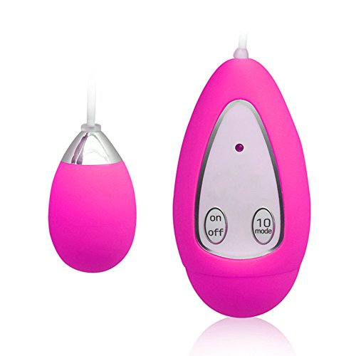 10 Functions Silicone Vibrating Love Egg Vibrator for Women – Smooth Clitoral Stimulator Vibe Sex Toy for Masturbating or Foreplay with Lover-Powerful Silicone Clitoral Masturbations G Spot (Rose)