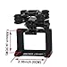 Propellers Props & Action Camera Frame & Lengthen Landing Gear for MJX Bugs 3 B3 Force1 F100 Drone Accessories Parts (Black)