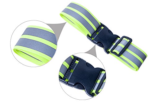 image for no!no! Reflective Belt/Sash (22-44 Inch/25-50 Inch) for Running,Cyclin