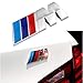 BMW M Power Badge Tri Color, Rear Emblem Car Decal Logo Sticker for BMW 1 3 5 7 Series E30 E36 E46 E34 E39 E60 E65 E38 X1 X3 X5 X6 Z3 Z4