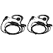 Retevis 2 Pin 2 Way Radio Earpiece Headset with Mic C-Type Earhook Earpiece for Baofeng UV-5R Retevis H-777 RT22 RT-5R Kenwood Walkie Talkies(2 Pack) primary
